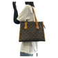 LOUIS VUITTON Tote Bag M40007 PVC Brown Gold Metal Monogram Popan cool o