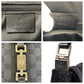 GUCCI Shoulder Bag 001 3355 GG canvas, leather Black SilverMetal Shoulder Bag handbag Jackie Women Used Authentic
