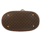 CELINE Tote Bag MC96 PVC, Leather Brown Gold Metal Tote Bag Shoulder Bag Macadam Women Used Authentic