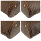 CELINE Tote Bag MC96 PVC, Leather Brown Gold Metal Tote Bag Shoulder Bag Macadam Women Used Authentic