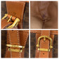 CELINE Tote Bag MC96 PVC, Leather Brown Gold Metal Tote Bag Shoulder Bag Macadam Women Used Authentic