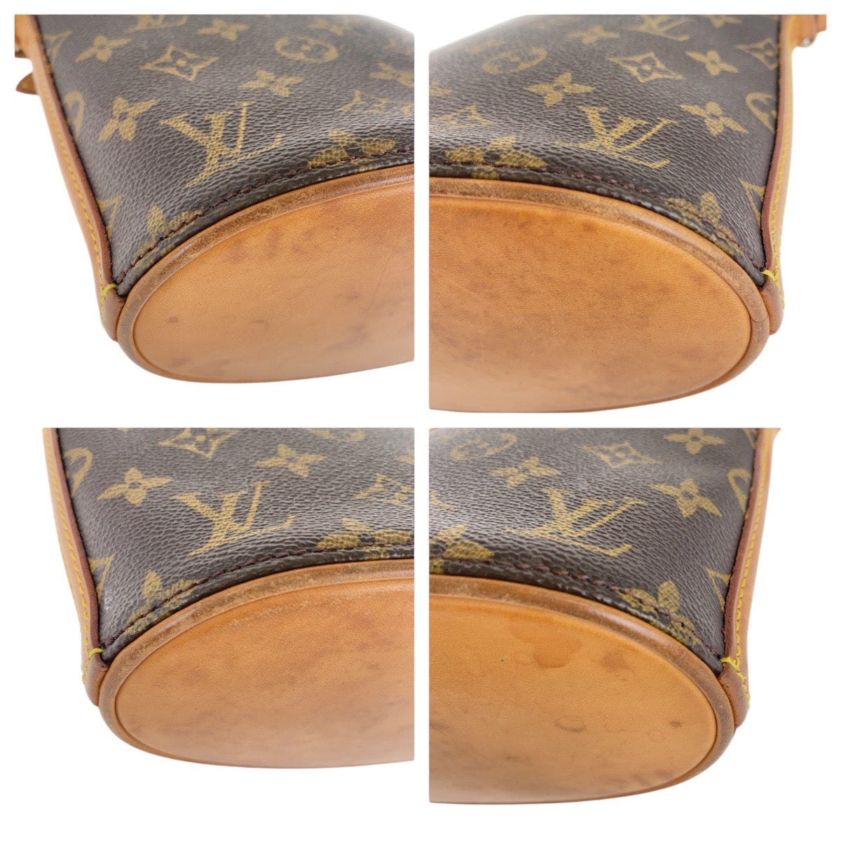 LOUIS VUITTON Shoulder Bag M51290 PVC Brown Gold Metal Crossbody Shoulder Bag Monogram Drouot Women Used Authentic