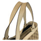GUCCI Tote Bag 170004 GG canvas, leather Beige Gold Metal Tote Bag Shoulder Bag Women Used Authentic