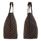 GUCCI Tote Bag 267474 GG canvas Brown Silver Metal Tote Bag Shoulder Bag Unisex mens Used Authentic
