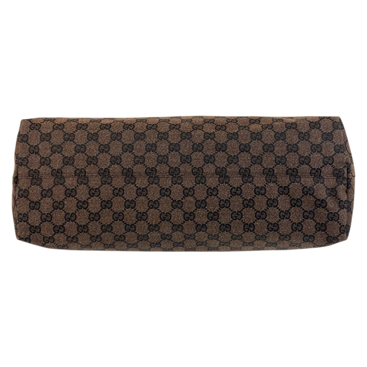 GUCCI Tote Bag 267474 GG canvas Brown Silver Metal Tote Bag Shoulder Bag Unisex mens Used Authentic