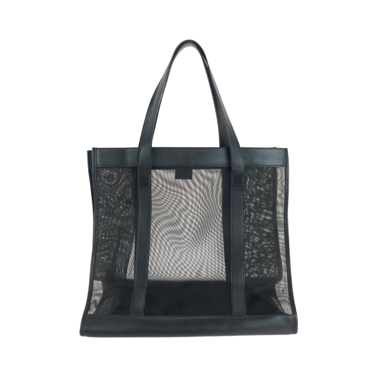 GUCCI Tote Bag 002 0404 Nylon Black black Tote Bag Shoulder Bag mesh Women Used Authentic