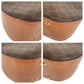 CELINE Shoulder Bag PVC, Leather Brown Gold Metal Crossbody Shoulder Bag Pochette Macadam Women Used Authentic