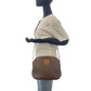CELINE Shoulder Bag PVC, Leather Brown Gold Metal Crossbody Shoulder Bag Pochette Macadam Women Used Authentic