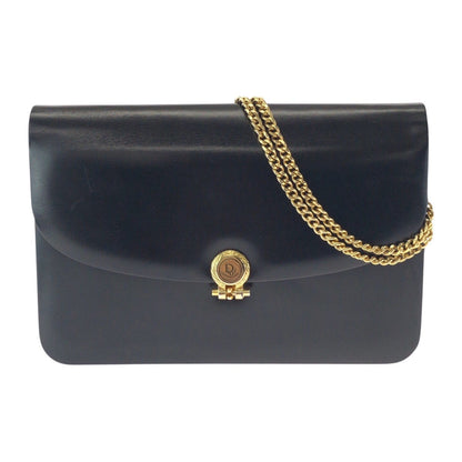 Dior Shoulder Bag leather Black GoldMetal Shoulder Bag Clutch Bag Women Used Authentic