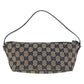 GUCCI Handbag 039 1103 GG canvas, leather Black Gold Metal Handbag accessory pouch Women Used Authentic