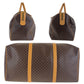 CELINE Boston Duffel bag PVC Brown Gold Metal Macadam Women Used Authentic