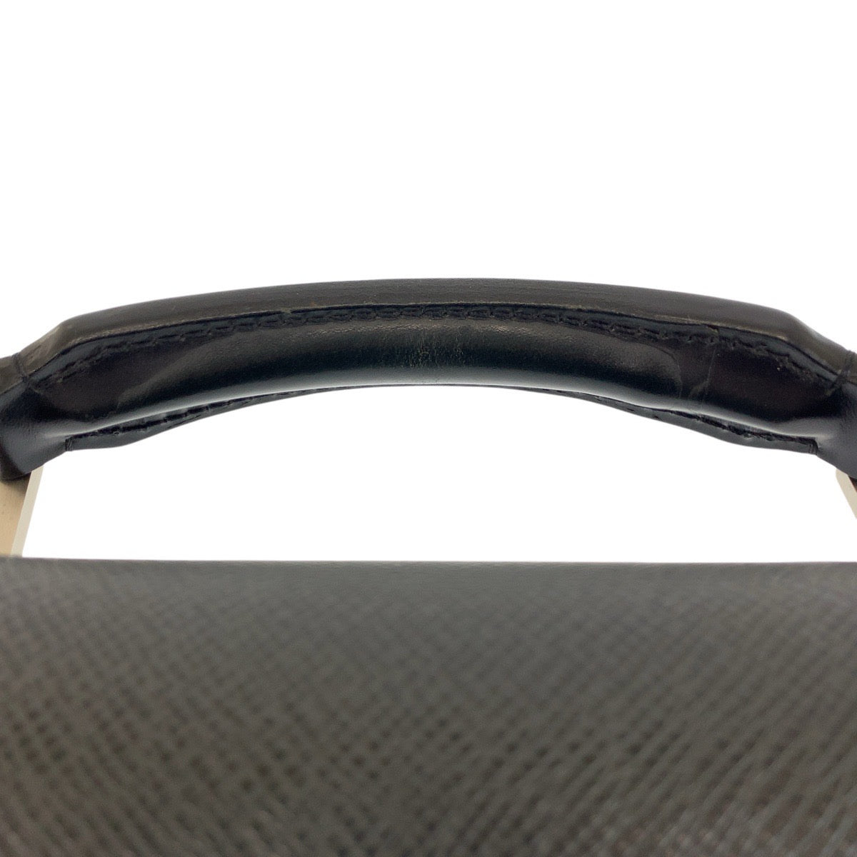 LOUIS VUITTON Business bag M30032 leather Ardoise Black SilverMetal Business bag briefcase Taiga Moscova mens Used Authentic