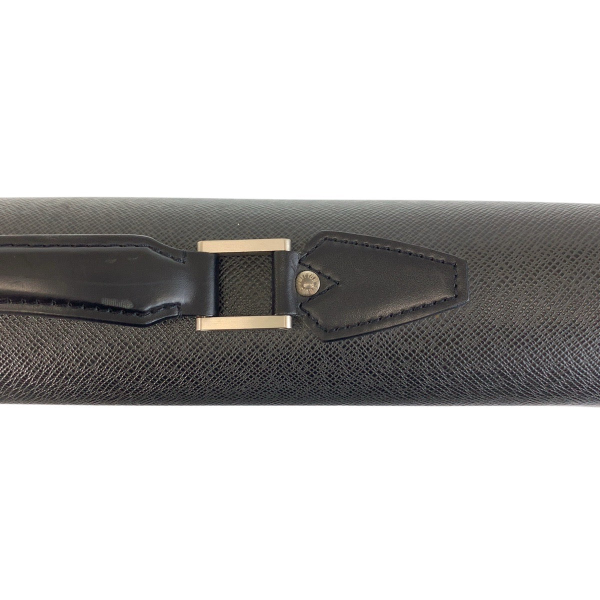 LOUIS VUITTON Business bag M30032 leather Ardoise Black SilverMetal Business bag briefcase Taiga Moscova mens Used Authentic