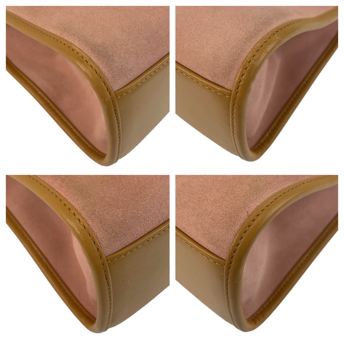 GUCCI Shoulder Bag 002 1068 Suede, Leather Pink Gold Metal Shoulder Bag handbag Jackie Women Used Authentic