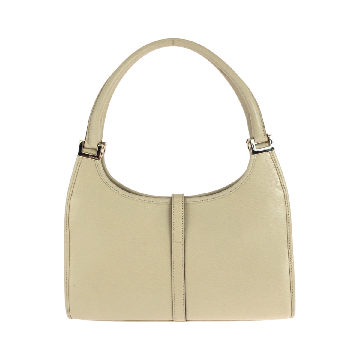 GUCCI Shoulder Bag 002 1068 leather Ivory Gold Metal One Shoulder Bag Handbag Jackie Women Used Authentic