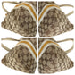 GUCCI Tote Bag 137396 GG canvas, leather Brown White Gold Metal Tote Bag Shoulder Bag Sherry line Women Used Authentic