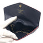 LOUIS VUITTON Coin case M62017 leather Navy Gold Metal Coin case Card Case Unisex Monogram Ann Platt Pochette Cle Marine Rouge Women(Unisex) Used Authentic