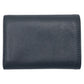 CHANEL Tri-fold wallet leather black black silver Tri-fold wallet Compact wallet COCO Mark Women Used Authentic