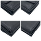 CHANEL Tri-fold wallet leather black black silver Tri-fold wallet Compact wallet COCO Mark Women Used Authentic
