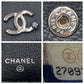 CHANEL Tri-fold wallet leather black black silver Tri-fold wallet Compact wallet COCO Mark Women Used Authentic