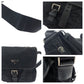 PRADA Shoulder Bag BT0173 Nylon Black SilverMetal Shoulder Bag Messenger bag Test Triangle With logo mens Used Authentic