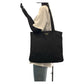 PRADA Tote Bag Nylon Black SilverMetal Tote Bag Shoulder Bag Test Triangle With logo Women Used Authentic