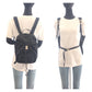 PRADA Backpack Nylon Black SilverMetal Backpack Test Triangle With logo Women Used Authentic
