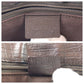 GUCCI Shoulder Bag 01719 GG canvas, leather Brown Silver Metal Jackie Women Used Authentic