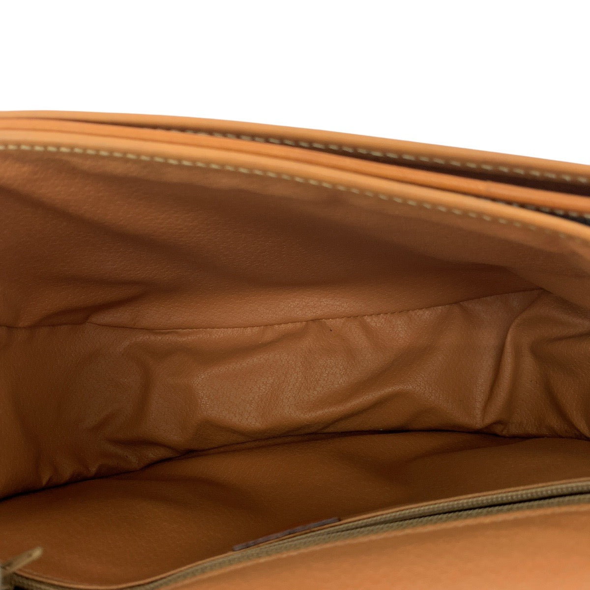 CELINE Shoulder Bag PVC, Leather Brown Gold Metal Shoulder Bag pochette Macadam Women Used Authentic