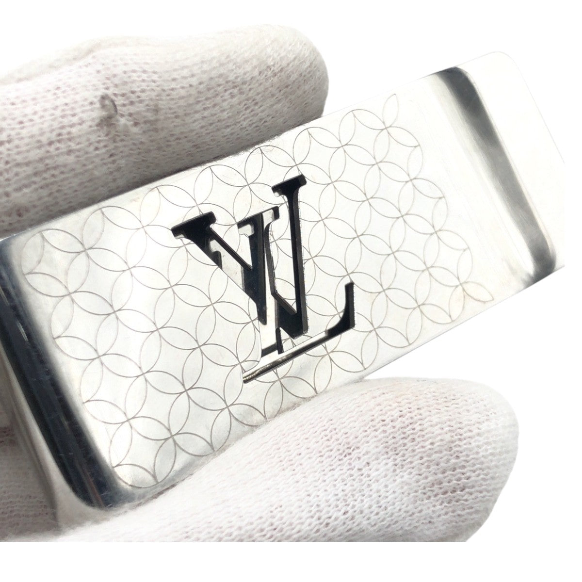 LOUIS VUITTON Money clip M65041 metal Silver Champs- リ lysées