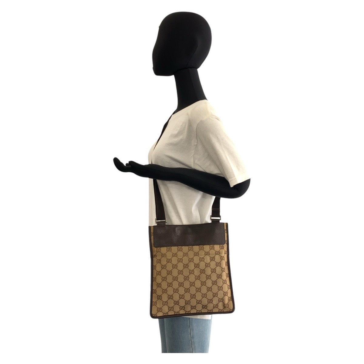 GUCCI Shoulder Bag 27639 leather Beige brown Shoulder Bag pochette Women(Unisex) Used Authentic