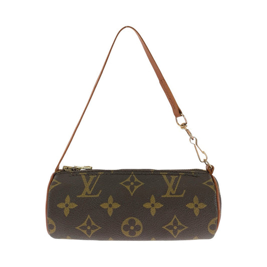 LOUIS VUITTON Handbag M51385 PVC, Leather Brown Gold Metal Handbag accessory pouch Monogram Papillon pouch only Women Used Authentic