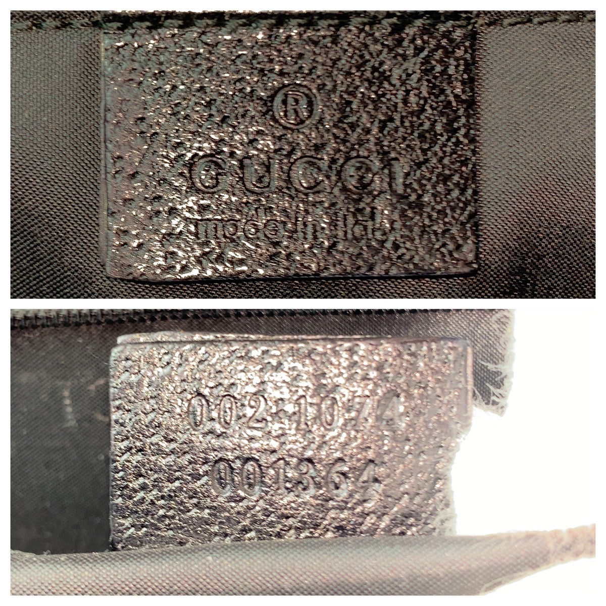 GUCCI Tote Bag 002 1074 leather Black SilverMetal Tote Bag Shoulder Bag Jackie Women Used Authentic