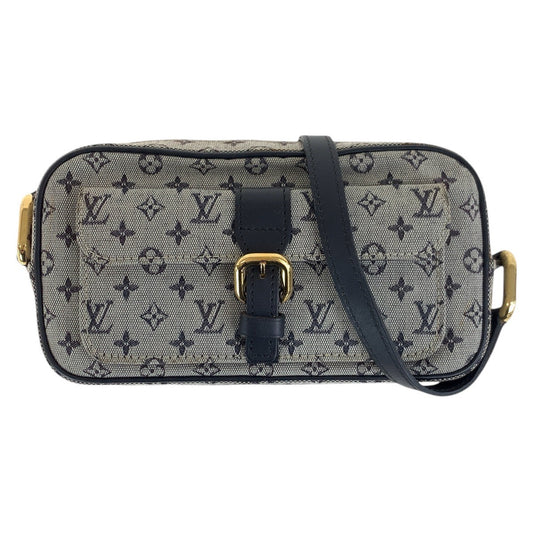 LOUIS VUITTON Shoulder Bag M92217 Canvas, Leather Grey Black Gold Metal Shoulder Bag pochette Monogram mini Juliet Women Used Authentic