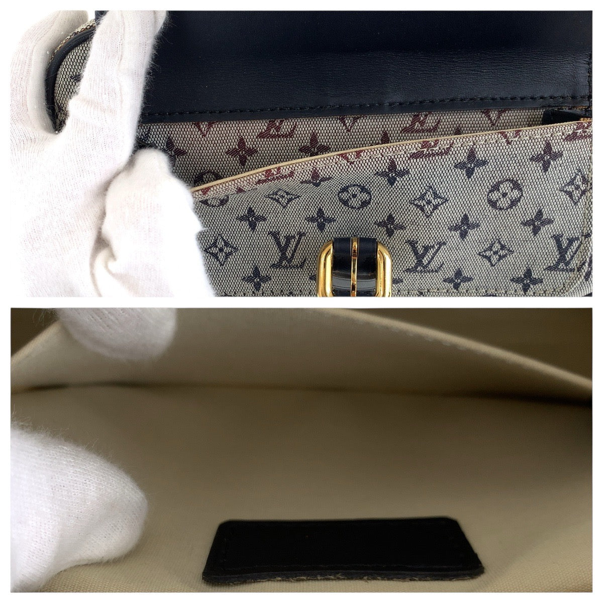 LOUIS VUITTON Shoulder Bag M92217 Canvas, Leather Grey Black Gold Metal Shoulder Bag pochette Monogram mini Juliet Women Used Authentic
