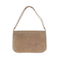 Dior Shoulder Bag Suede Beige Gold Metal Trotter