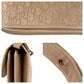Dior Shoulder Bag Suede Beige Gold Metal Trotter