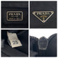 PRADA Shoulder Bag Nylon Black SilverMetal Test Triangle With logo