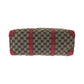 GUCCI Handbag 000 0846 GG canvas Beige Red Gold Metal Handbags Mini Boston Duffel bag Women Used Authentic
