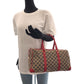 GUCCI Handbag 000 0846 GG canvas Beige Red Gold Metal Handbags Mini Boston Duffel bag Women Used Authentic