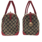 GUCCI Handbag 000 0846 GG canvas Beige Red Gold Metal Handbags Mini Boston Duffel bag Women Used Authentic