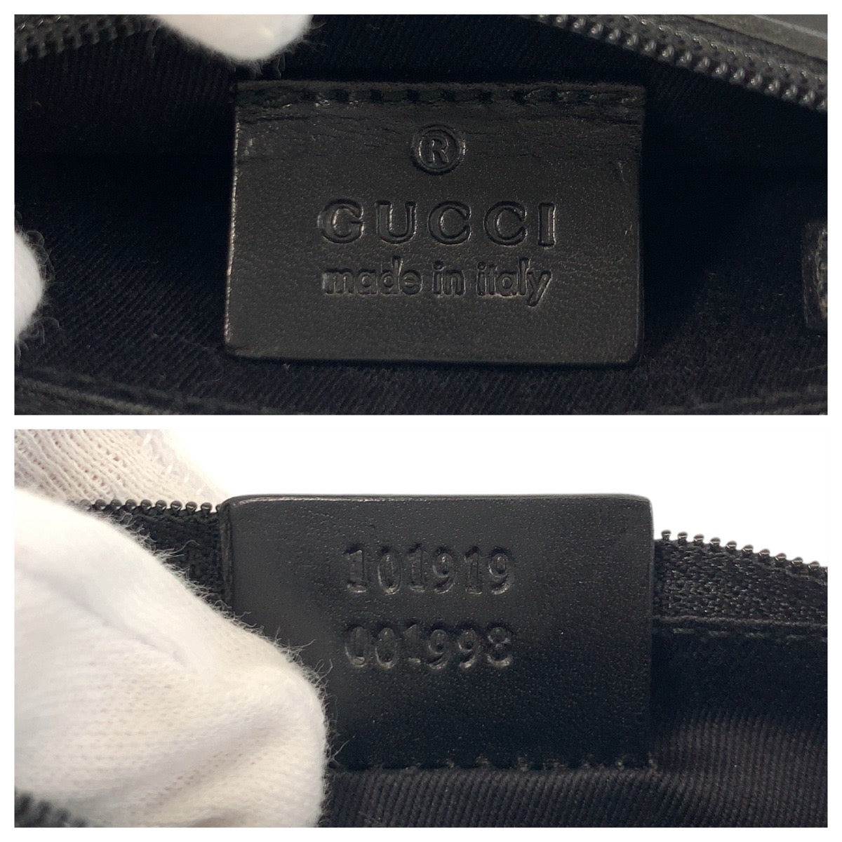 GUCCI Tote Bag 101919 GG canvas, leather Black black Tote Bag Shoulder Bag Women Used Authentic
