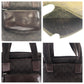 GUCCI Tote Bag 28893 GG canvas Brown Silver Metal Tote Bag handbag Women Used Authentic