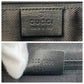 GUCCI Tote Bag 002 1099 GG canvas, leather Gray Black Gold Metal Tote Bag Shoulder Bag Women Used Authentic