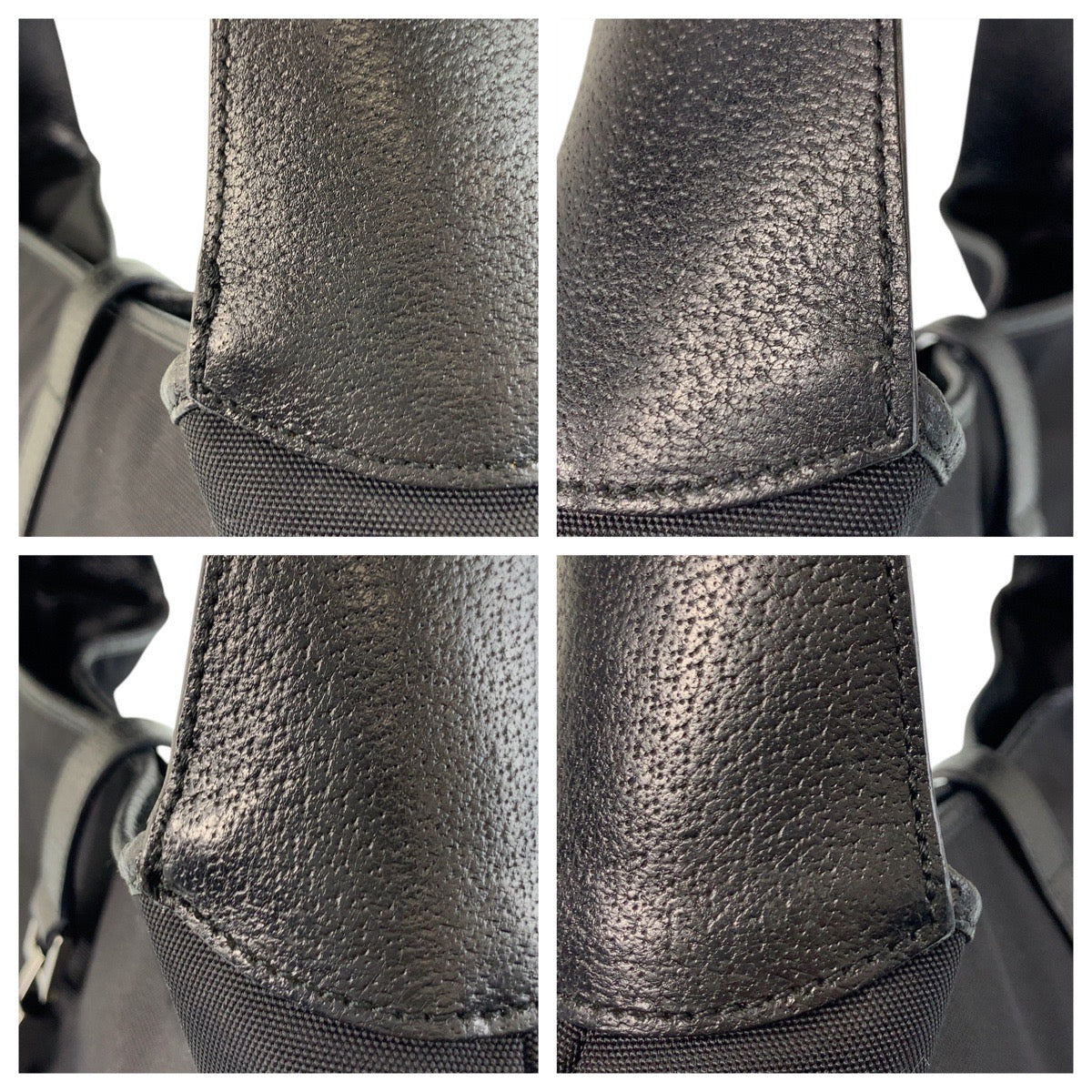 GUCCI Shoulder Bag 001 3346 Nylon, Leather Black black Hobo Shoulder Bag Jackie Women Used Authentic