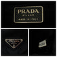 PRADA Backpack B6677 Nylon Black SilverMetal Backpack Backpack Test Triangle With logo Women Used Authentic