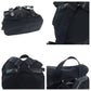 PRADA Backpack B6677 Nylon Black SilverMetal Backpack Backpack Test Triangle With logo Women Used Authentic
