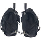 PRADA Backpack B6677 Nylon Black SilverMetal Backpack Backpack Test Triangle With logo Women Used Authentic