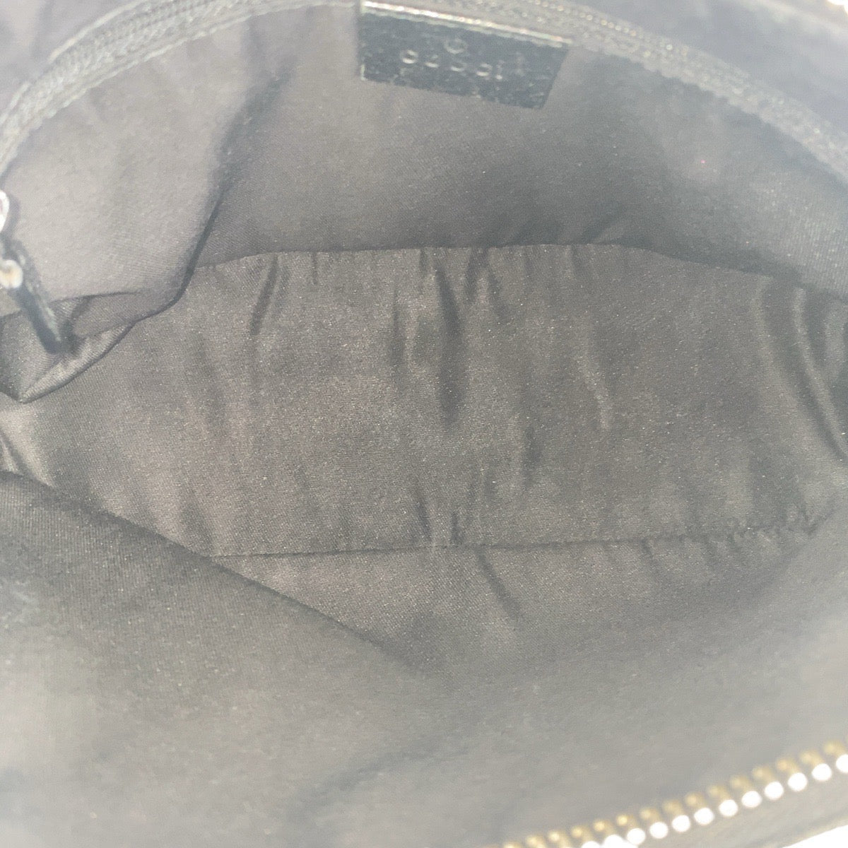 GUCCI Shoulder Bag 115002 GG canvas, leather Black SilverMetal Hobo Shoulder Bag Women Used Authentic
