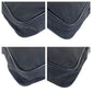 PRADA Shoulder Bag Nylon Black SilverMetal Shoulder Bag pochette Test Triangle With logo Women Used Authentic